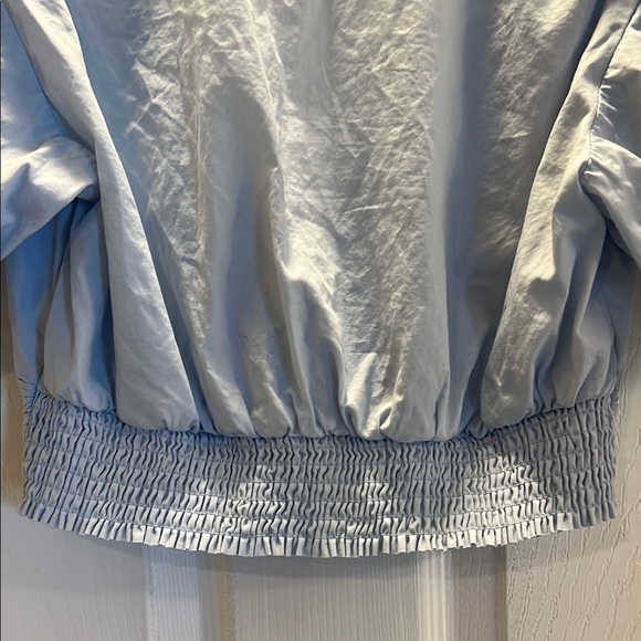 Altar’d State Women's Light Blue Puff Sleeve Crop Top - Picture 5 of 6